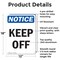 Signmission Keep Off, 12 in W x Rectangle, Aluminum OS-2PACK-NS-A-1218-V-13832 - alternate 3